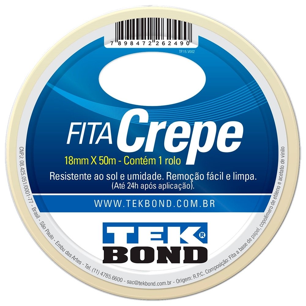 Fita Crepe Tekbond 18mmx50m