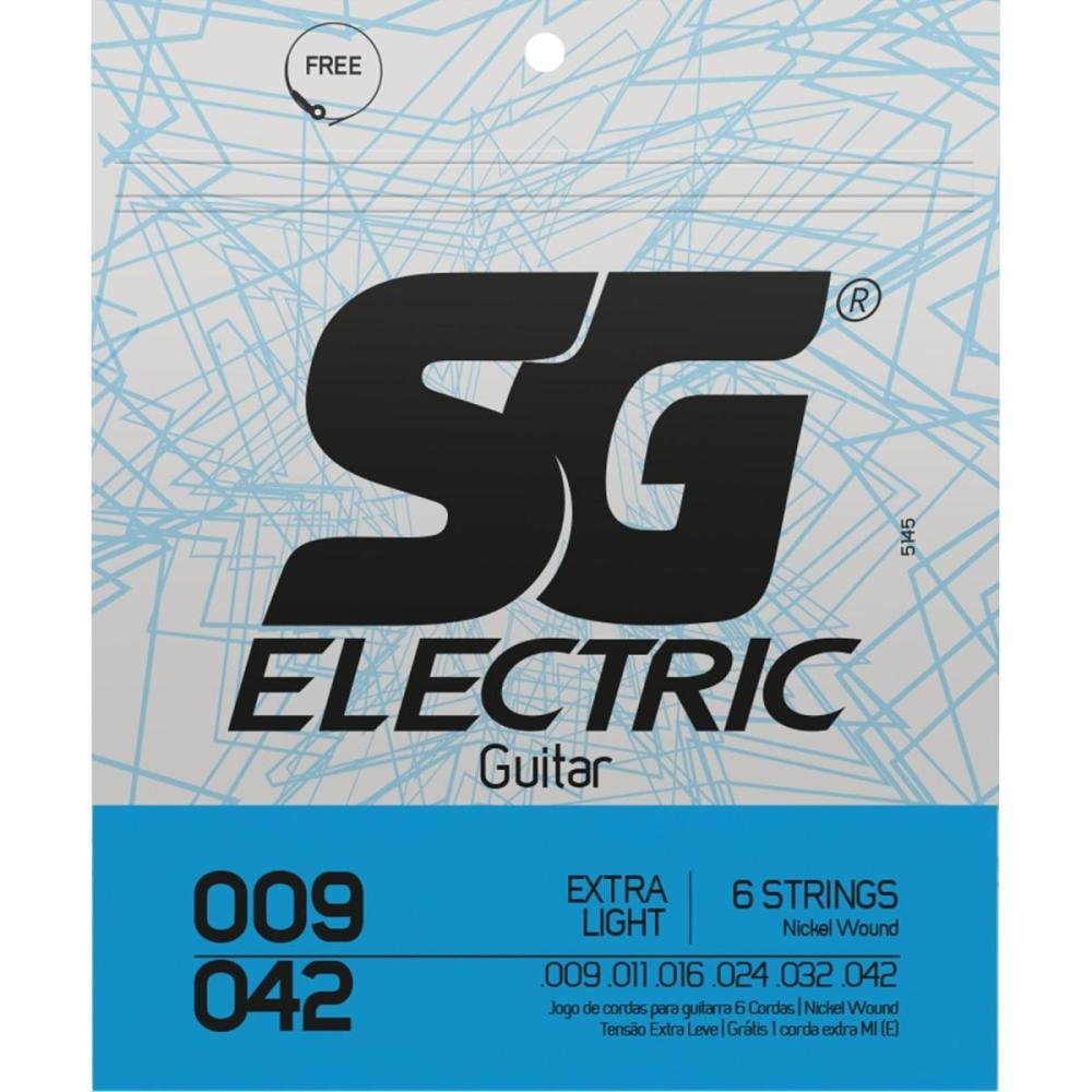 Encordoamento para Guitarra .009 Extra Light São Gonçalo