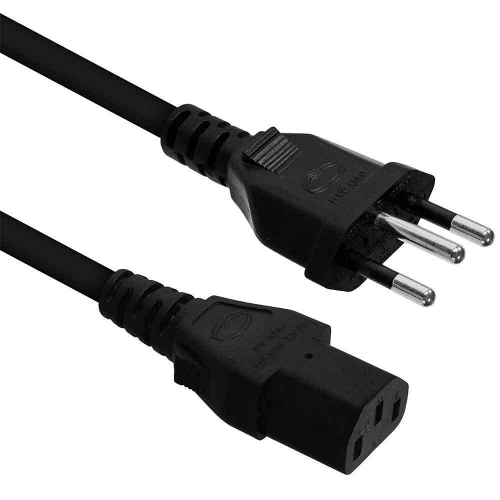 Cabo De Forca Brazil Pc P/ Monitor E Gabinete Padrao Novo 1,2m Preto - 40924