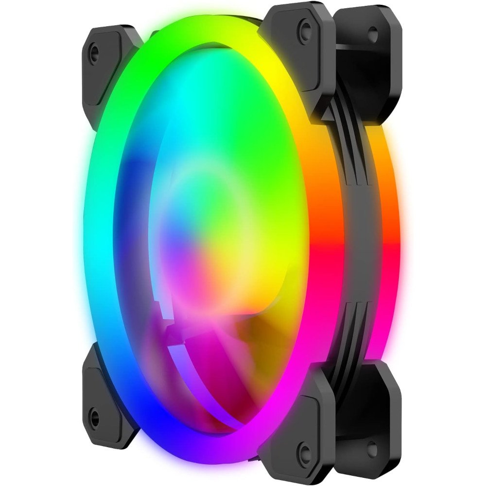 Kit Fan Para Gabinete 12Cm Redragon T-Tgf513, 3 Fans Rgb