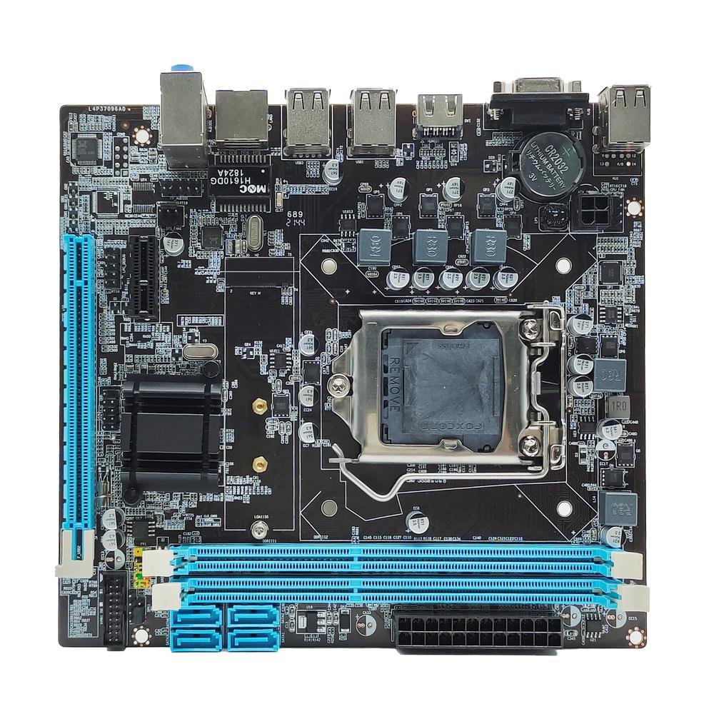 Placa-Mae Bmbh61-G2h Box Ddr3 1155p Rede 10/100 Bluecase - 16gb / Vga / Hdmi / Micro-Atx