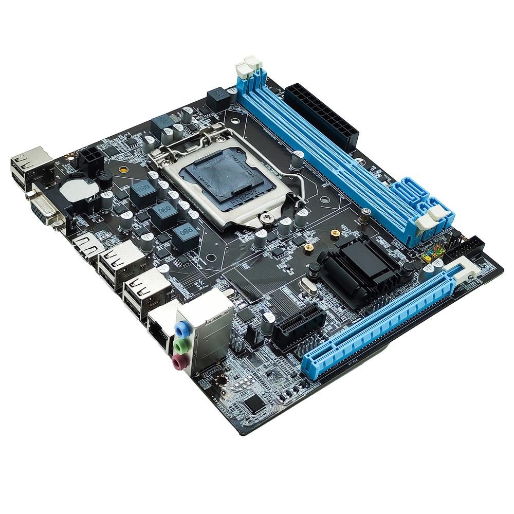 Placa-Mae Bmbh61-G2h Box Ddr3 1155p Rede 10/100 Bluecase - 16gb / Vga / Hdmi / Micro-Atx