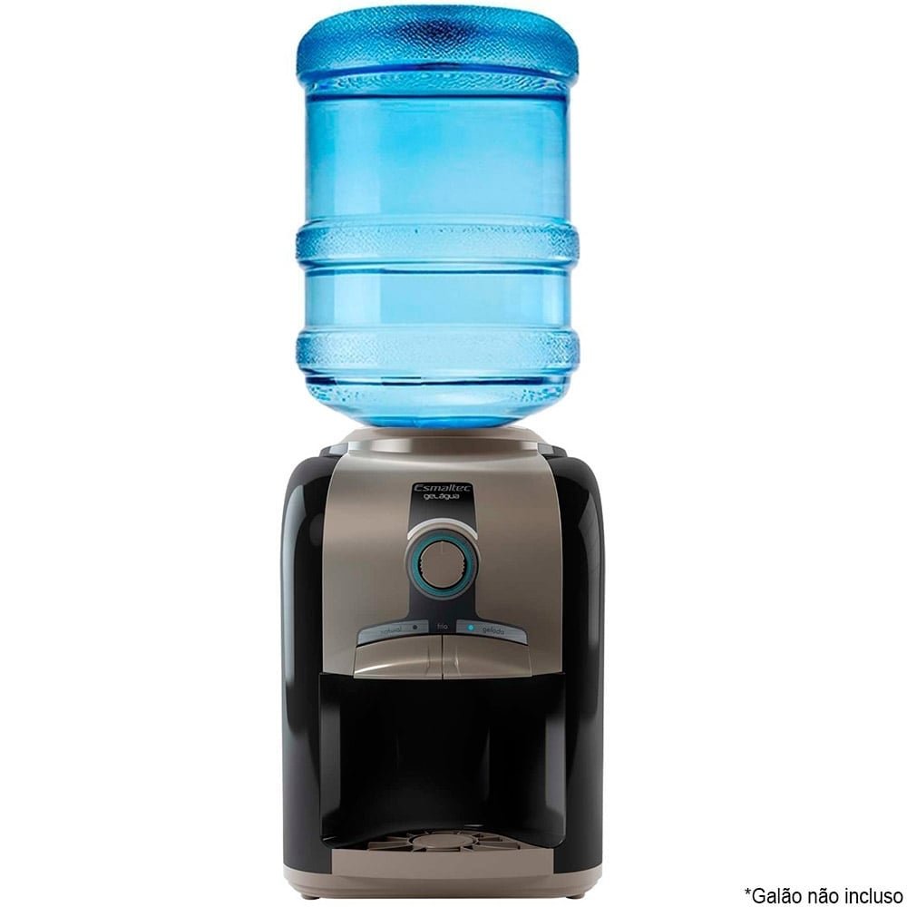 Bebedouro de Água de Mesa Esmaltec Gelagua EGM30 com Compressor Preto 110V