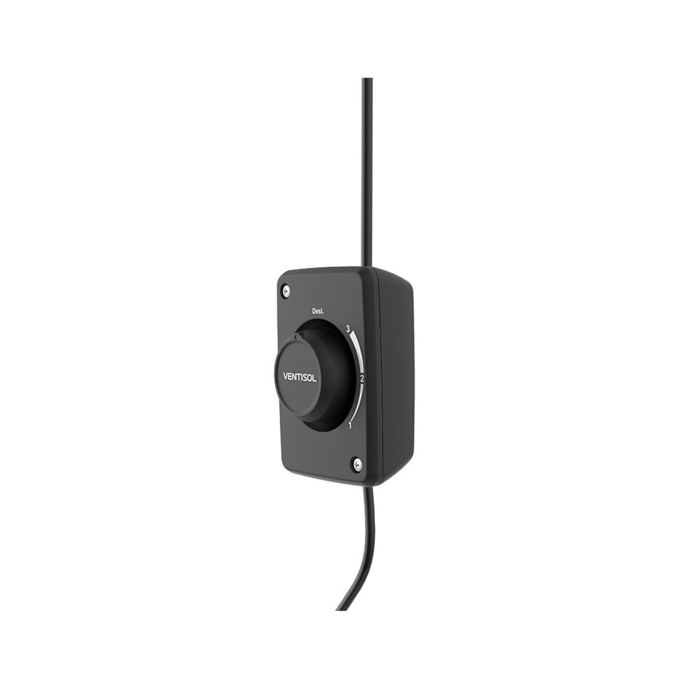 Ventilador de Parede Ventisol 50cm Monta Fácil, Três Velocidades, 6 Pás, Preto, 220V