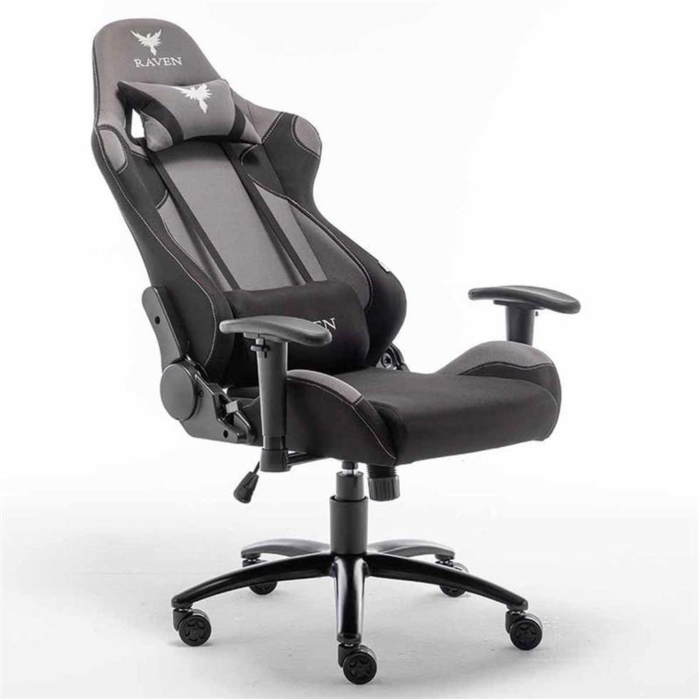 Cadeira Gamer Raven FXRacer, Pu e Tecido