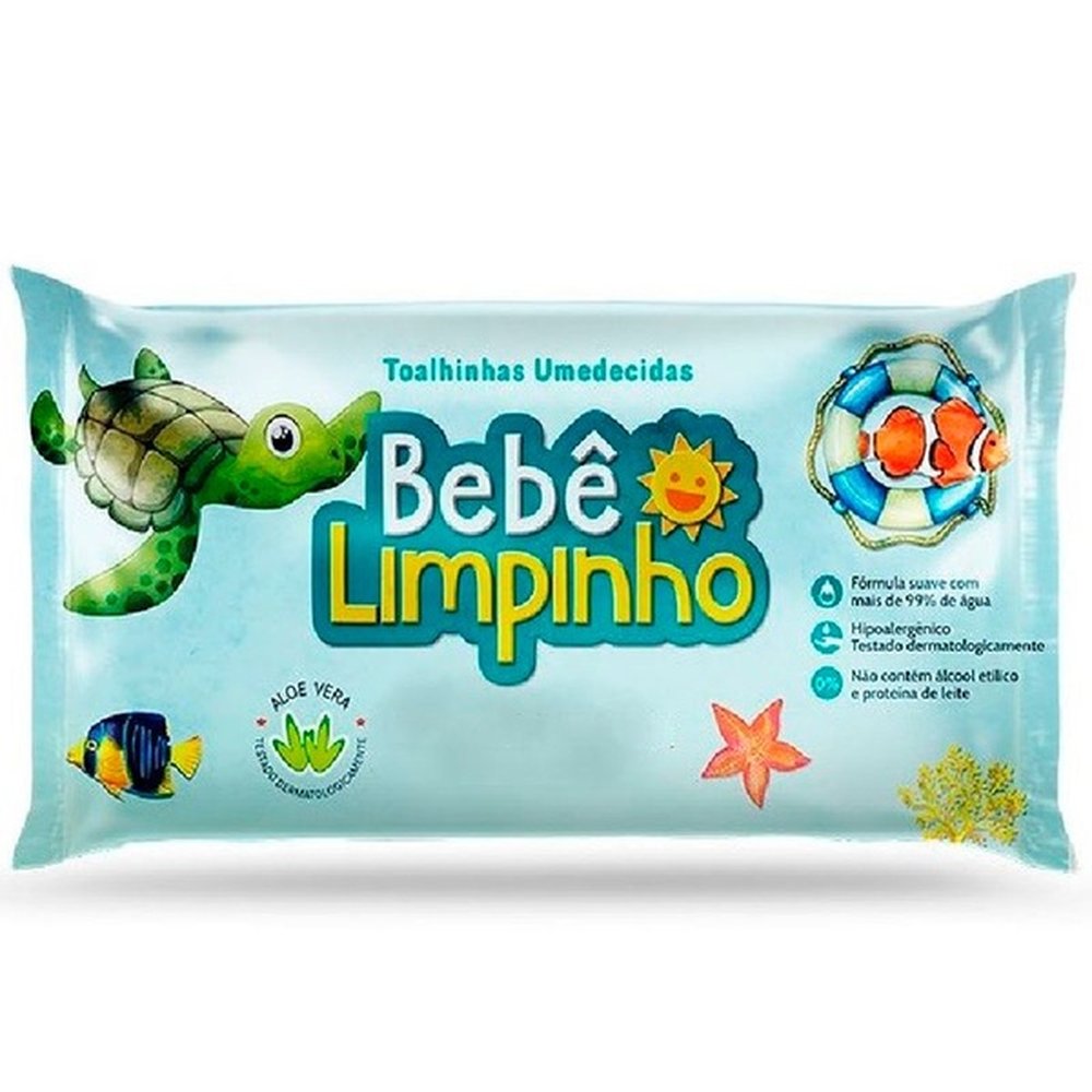 Toalha Umedecida Bebe Limpinho 1x140