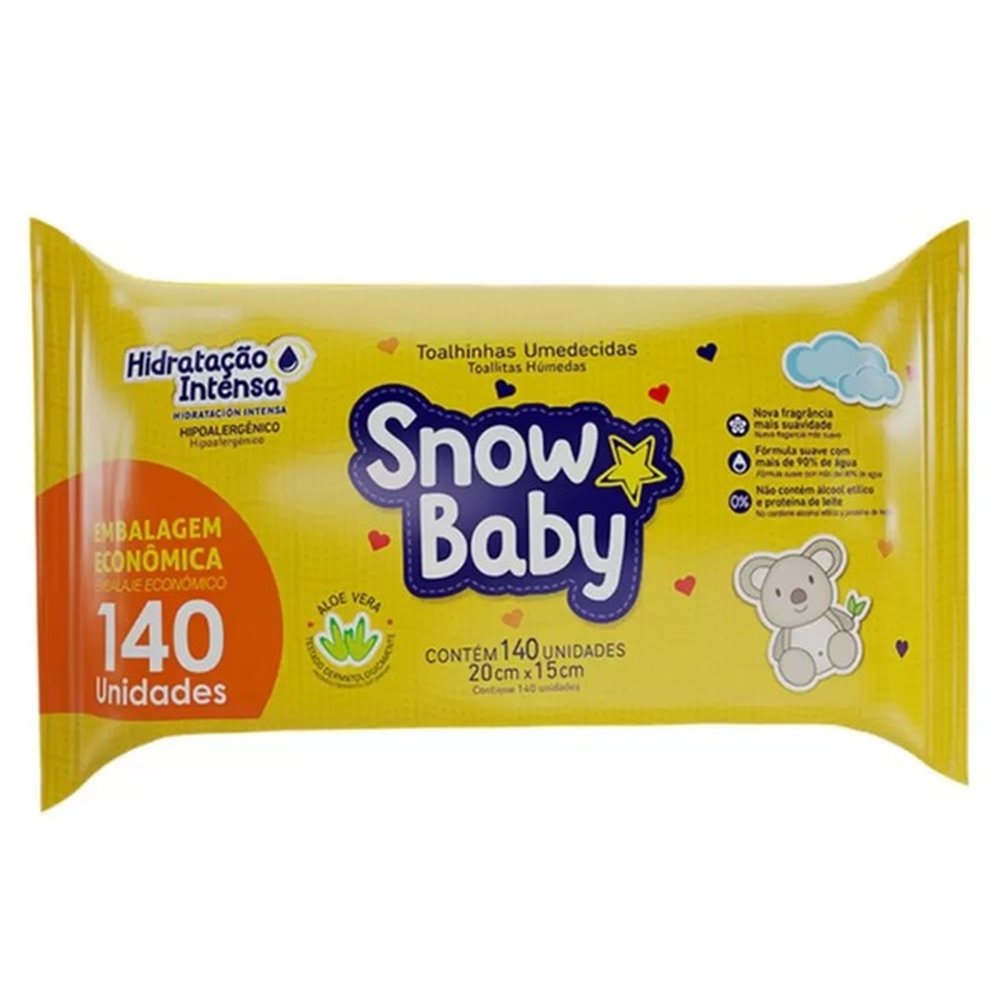 Toalha Umedecida Snowbaby 1x140 Hidratante Intenso