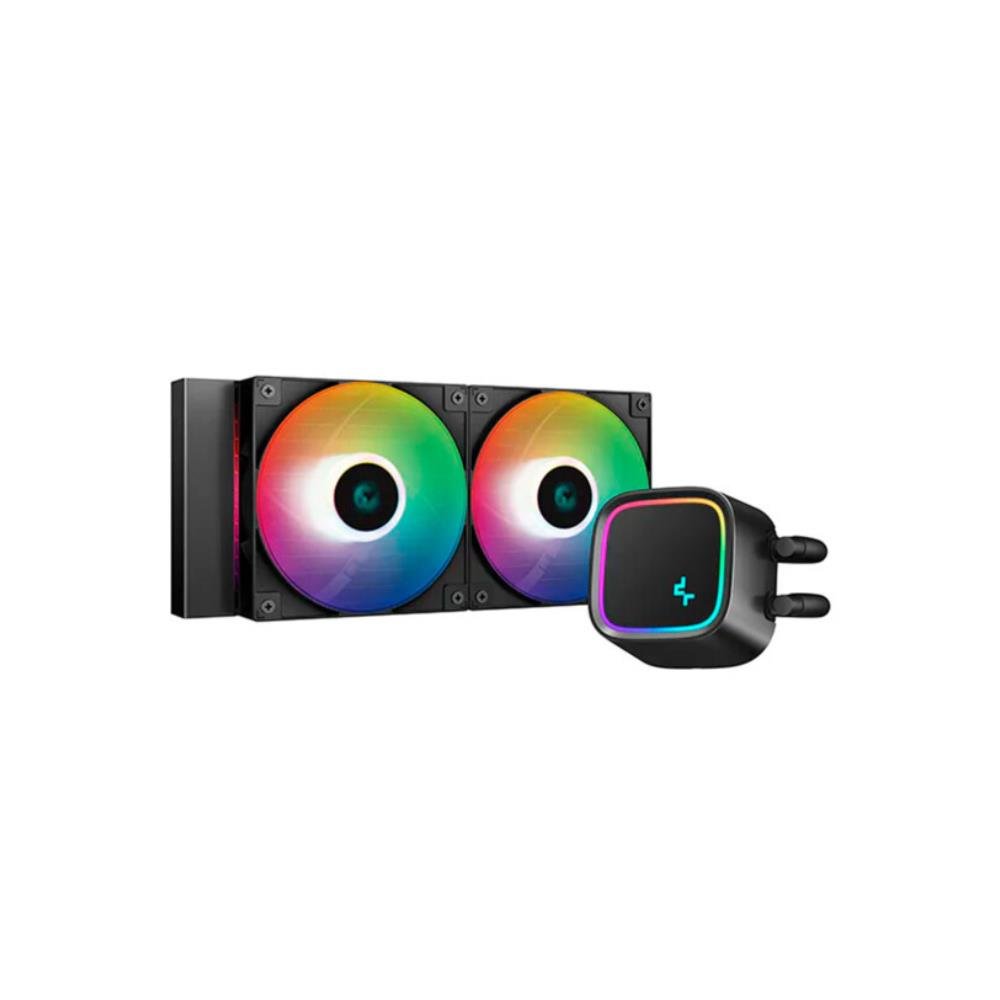 Water Cooler Deepcool LE500 Raimbow, LED, 240mm, Intel E AMD, Preto, R-LE500-BKLNMC-G-1