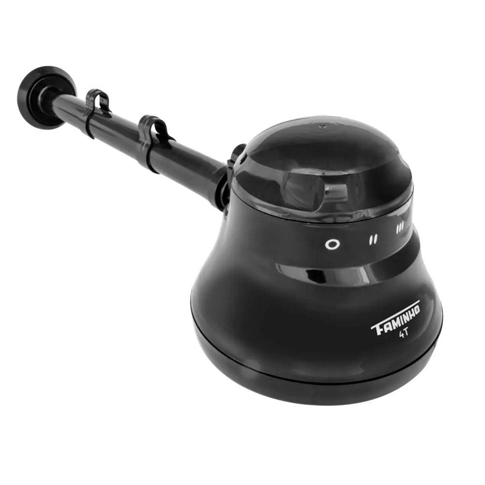 CHUVEIRO DUCHA FAMINHO 4T PRETO 127X5400W COM CANO 30CM FAME