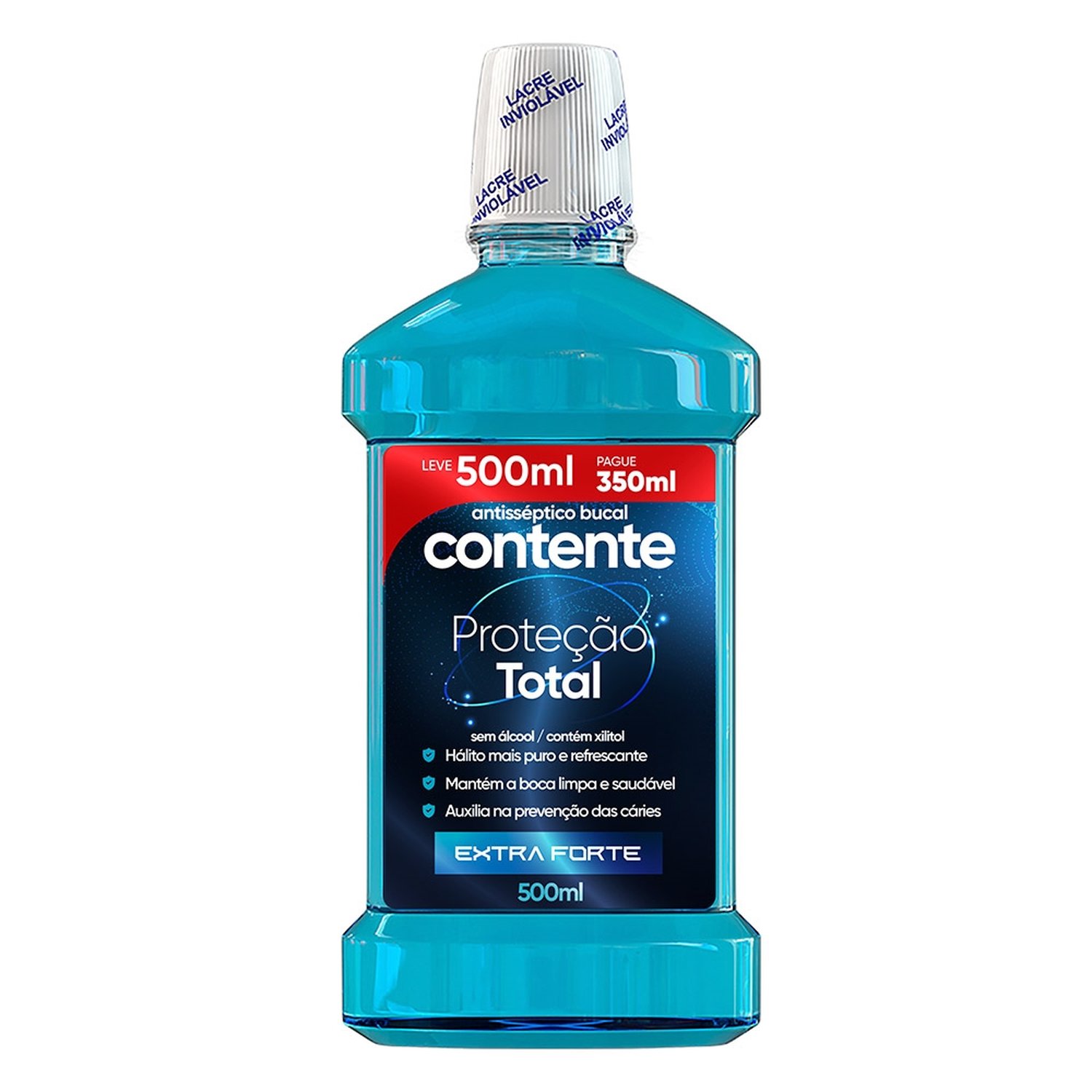 Enxaguatório Bucal Contente Proteção Total 500ml Pague 350ml