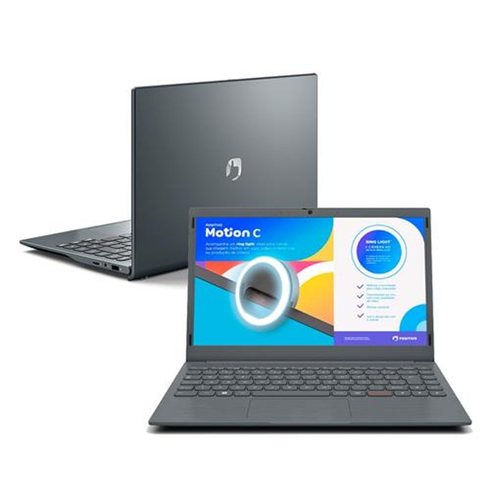 Notebook Positivo Motion C, Tela de 14.1", Intel Celeron, Windows 11, 4Gb, 64Gb, Cinza