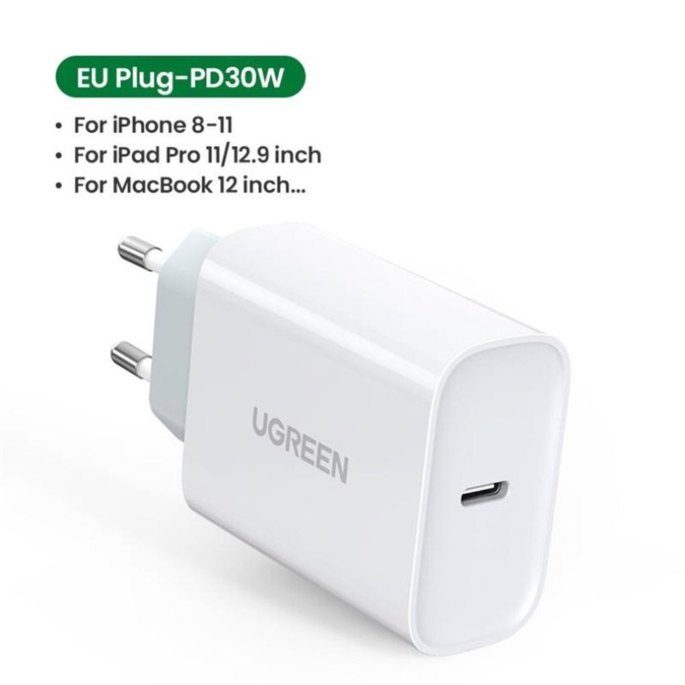 Carregador/Fonte 30W USB-C UGREEN - Fast Charger