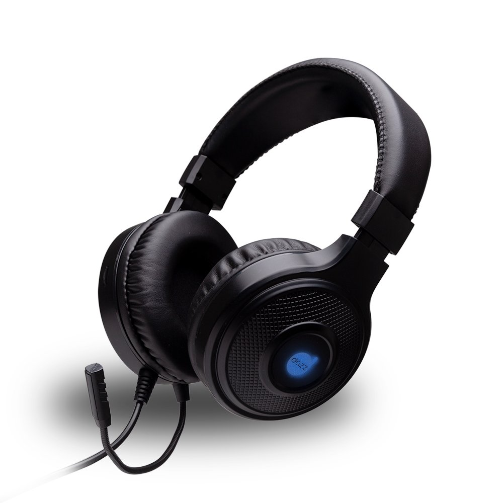 Headset Dazz Cobra, Surround 2.0, P2 com Adaptador P3, Preto