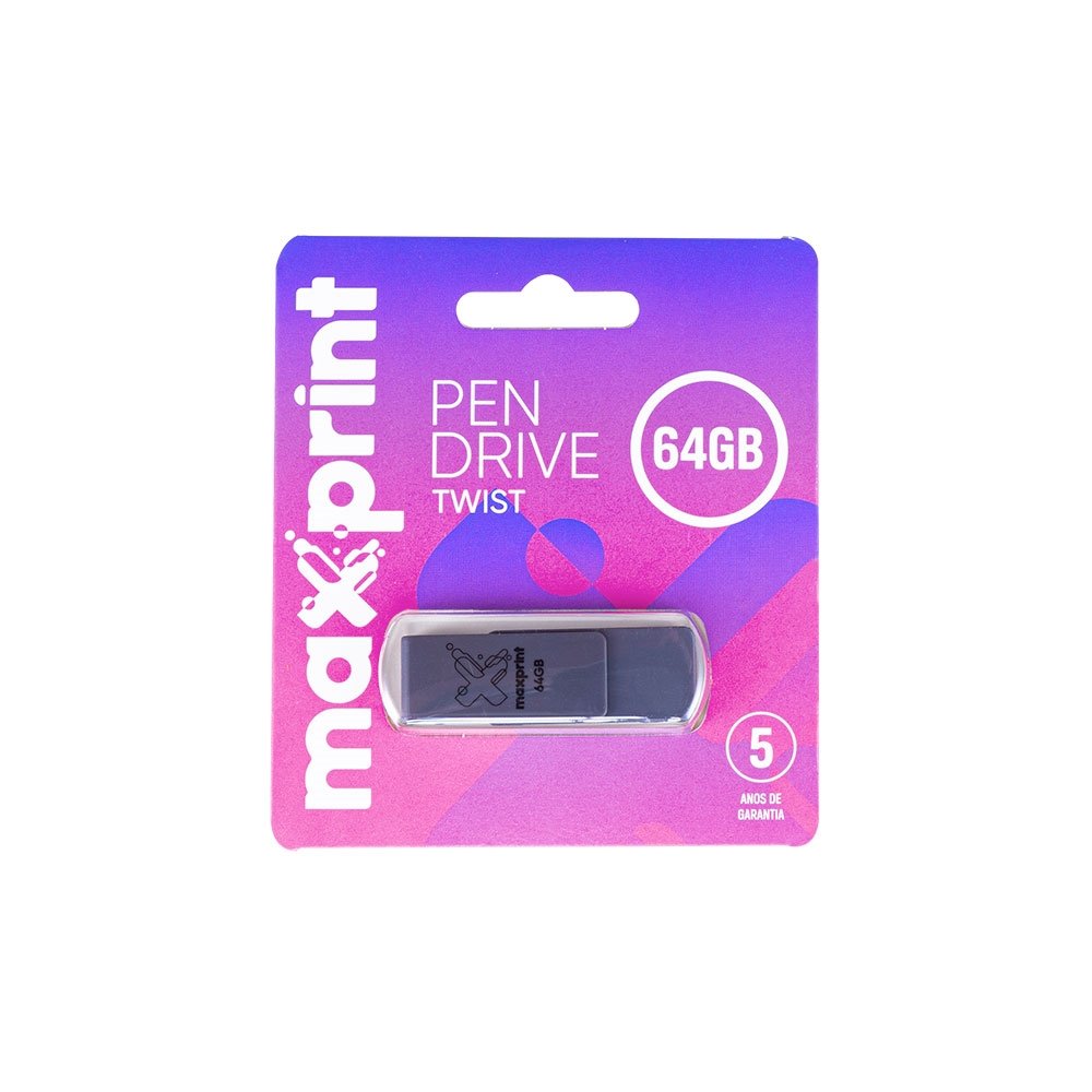 Pen Drive MaxPrint Twist, 64GB