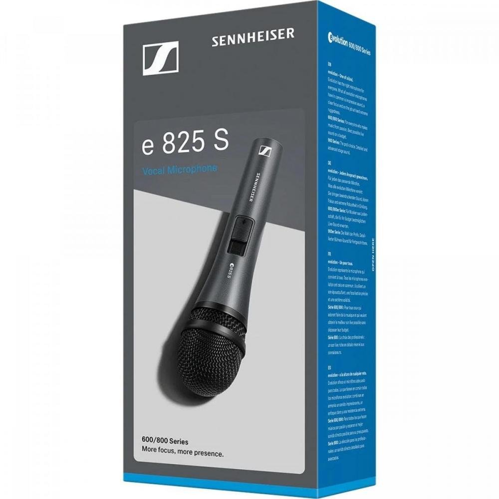 Microfone Din mico E825 S Cardioide Sennheiser Martins Atacado microfone-din-mico-e825-s-cardioide-sennheiser-martins-atacado