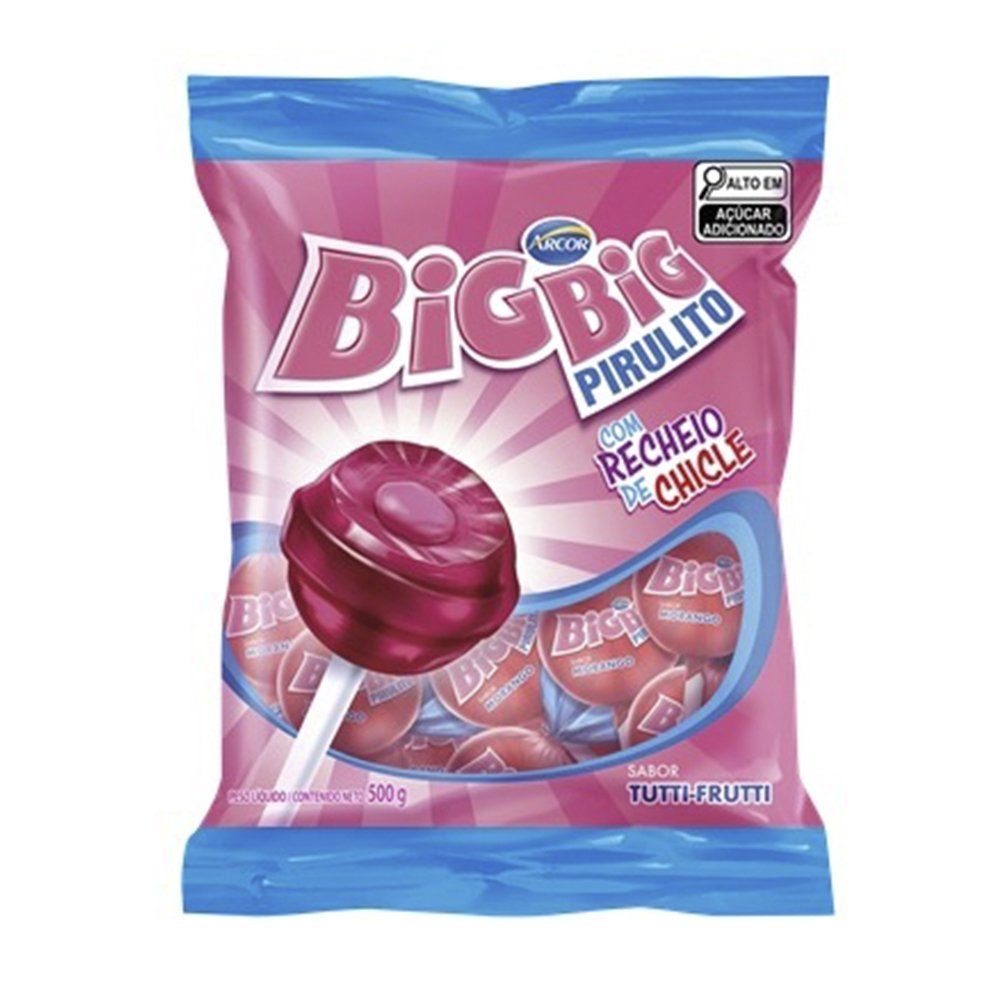 Pirulito Arcor Big Big Tutti Frutti 500g