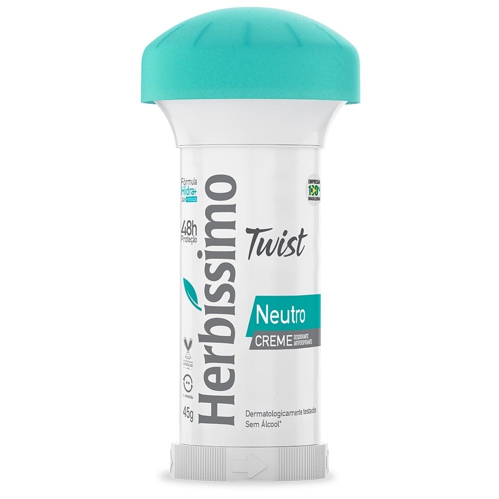 Desodorante Herbíssimo Creme Twist Neutro 45g