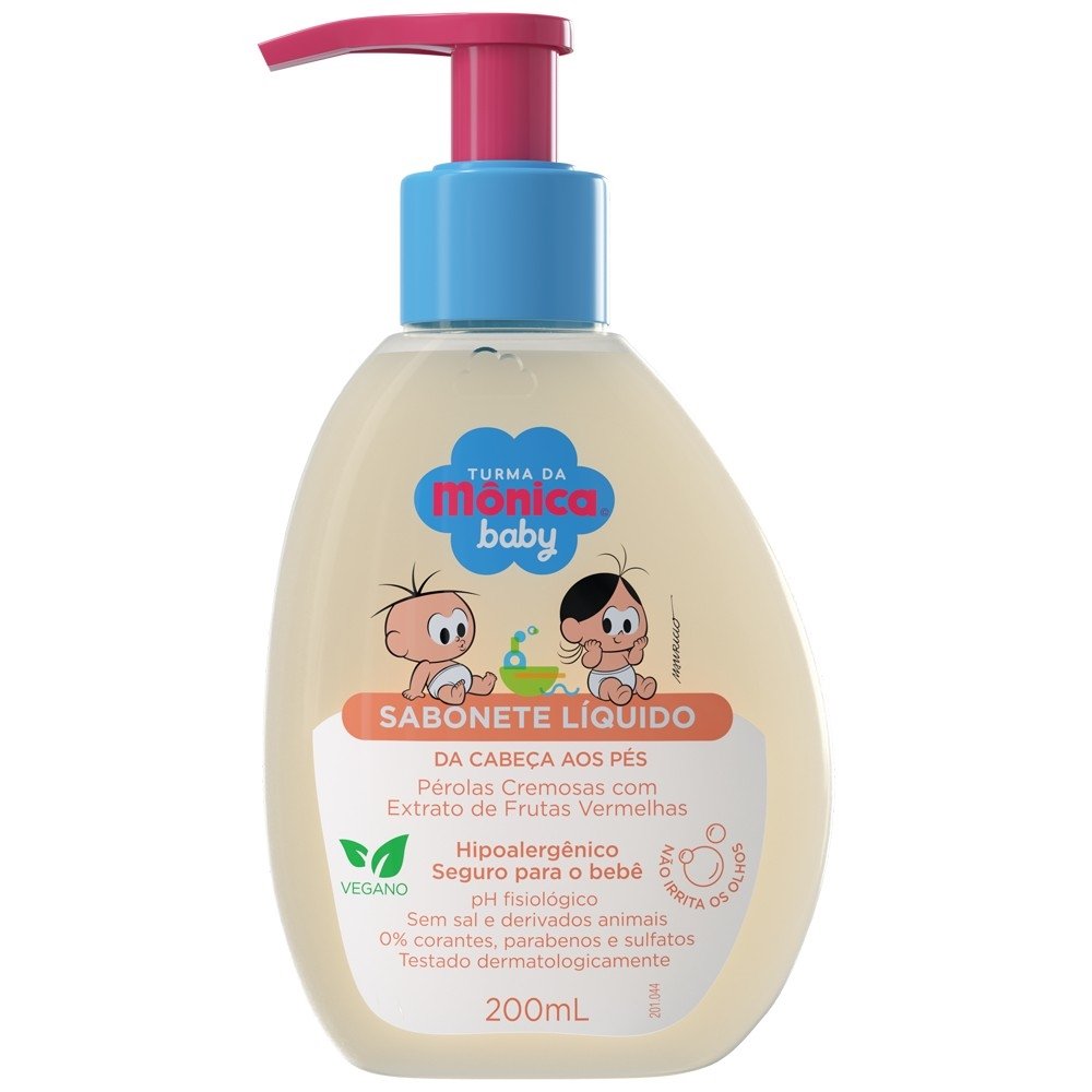 Sabonete Líquido Turma da Mônica Pérolas Cremosas 200ml