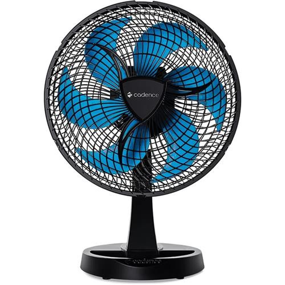 Ventilador Cadence New Windy Preto E Azul Vtr560 - 220 Volts
