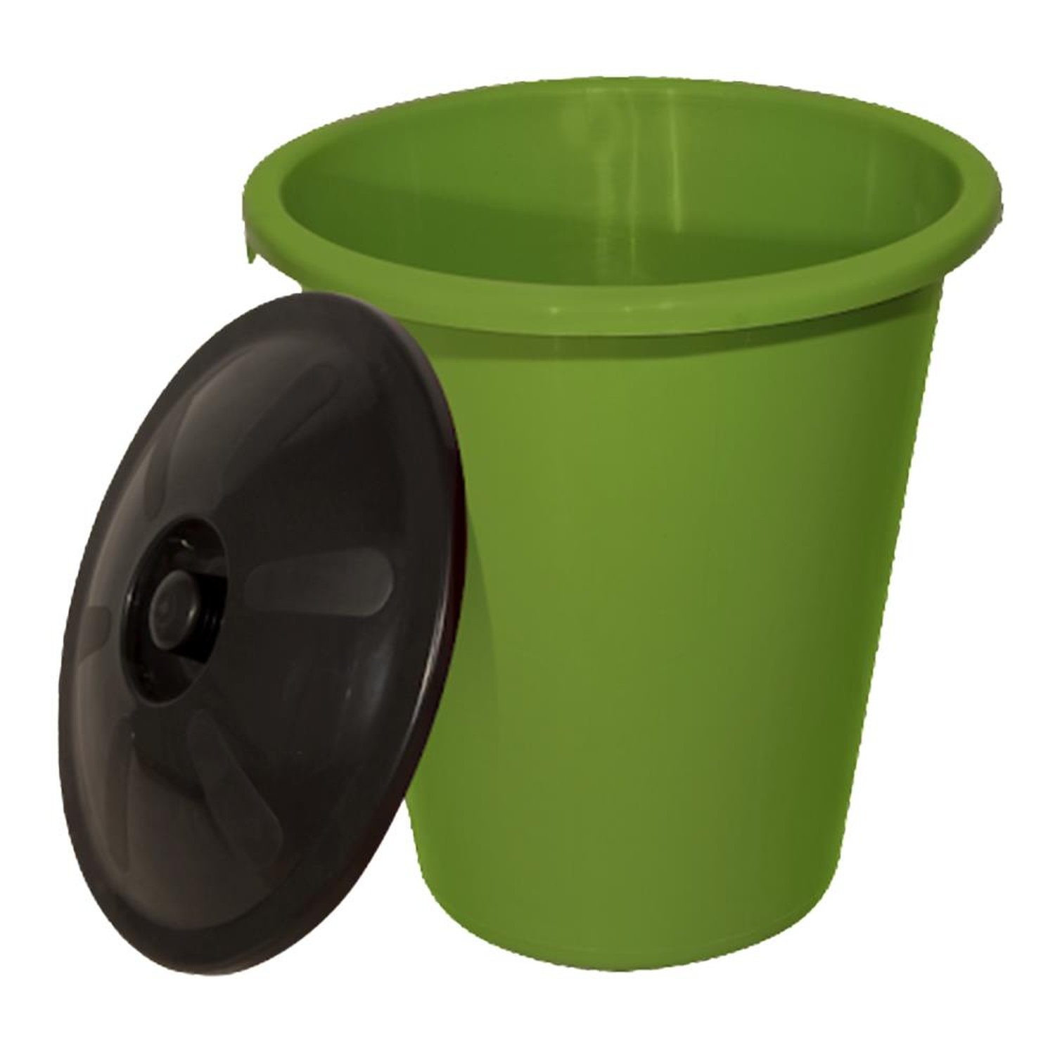Roupeiro Plastico 60 Litros Com Tampa Verde Ibap