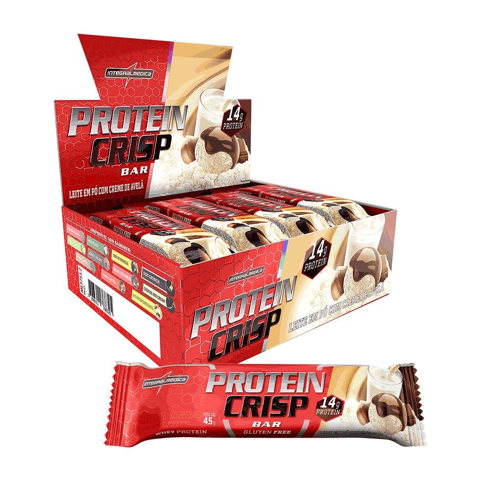 Barra Crisp Integralmedica Leite Em Po Com Creme De Avela 45G