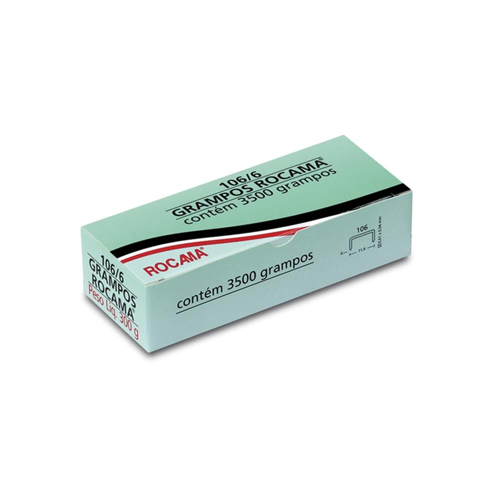 Grampo P/Grampeador Tapeceiro 6Mm C3500 Rocama