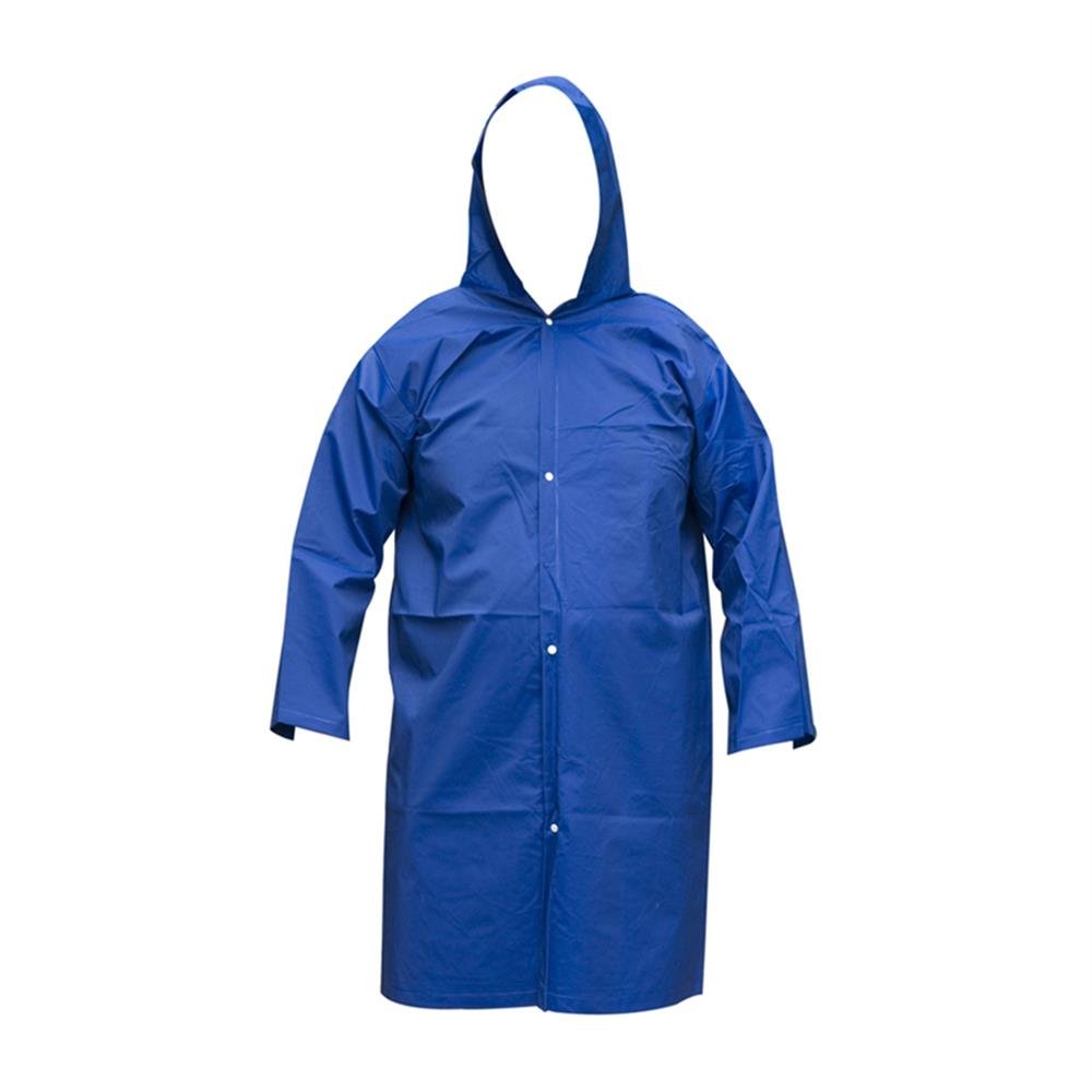 Capa Chuva Pvc C/Manga Azul G 1,10