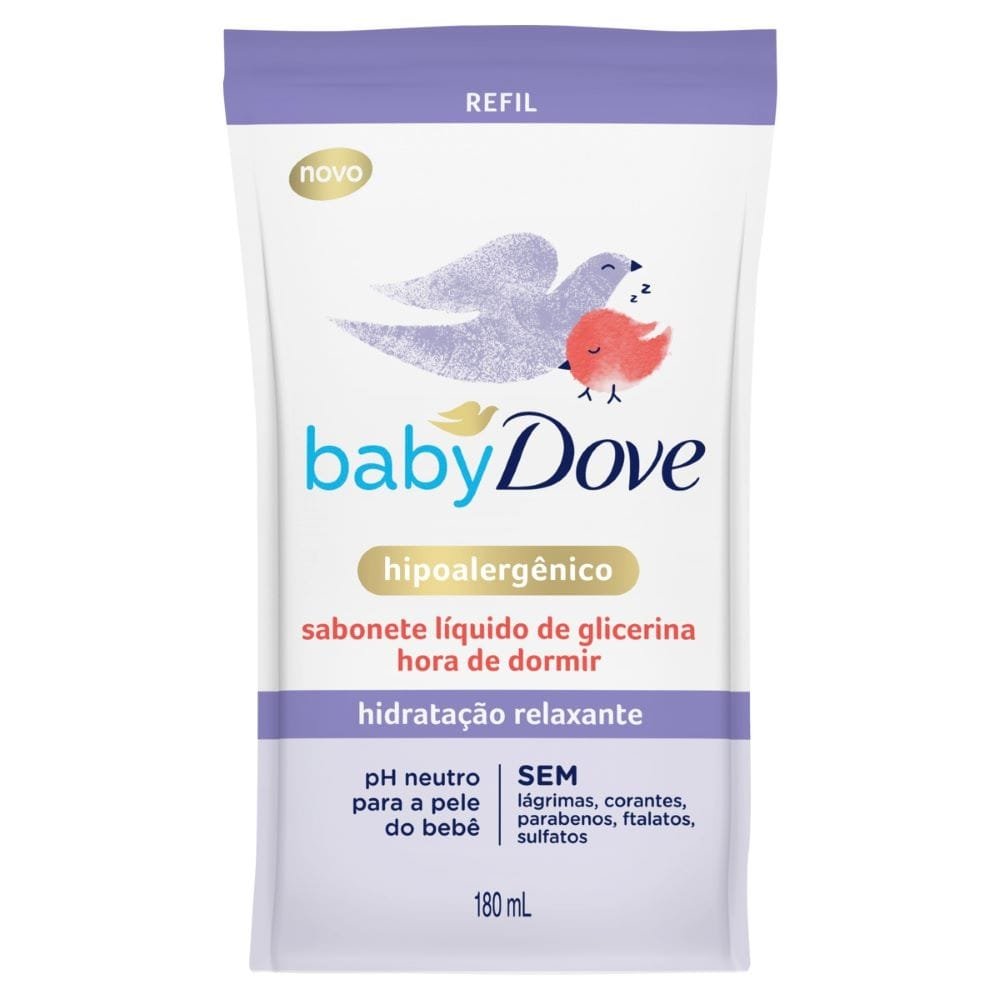Sabonete Liquido Dove Baby 180ml Hora de Dormir Sache