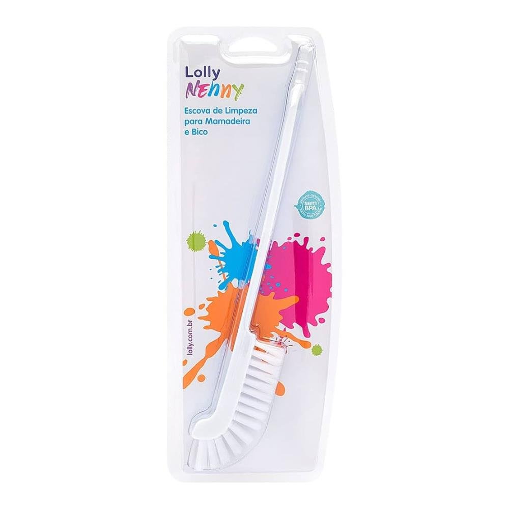 Lolly Nenny Escova De Limpeza Para Mamadeira e Bico Branca 7080-01