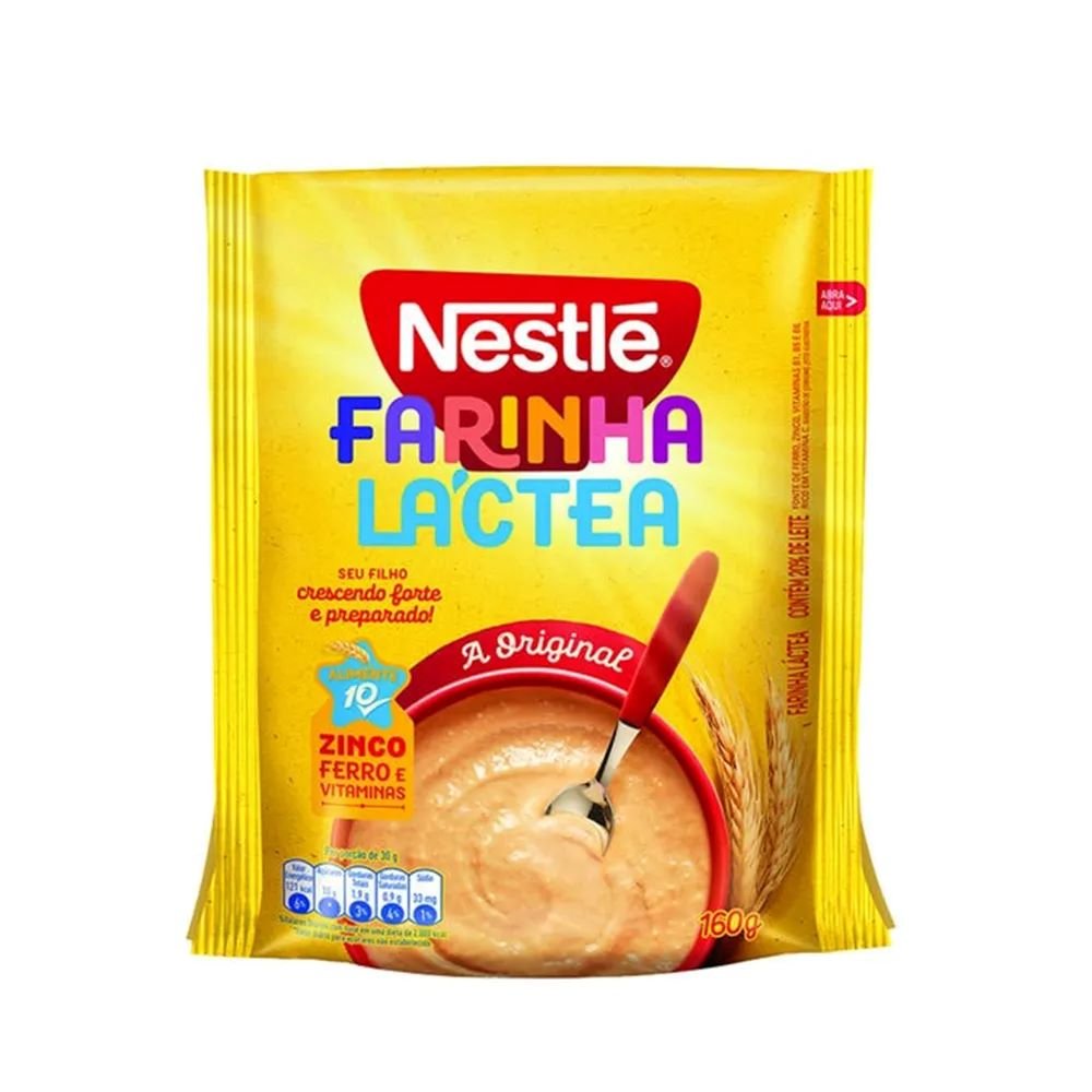 Farinha Lactea Nestle Sache 160g - Caixa com 24 Unidades