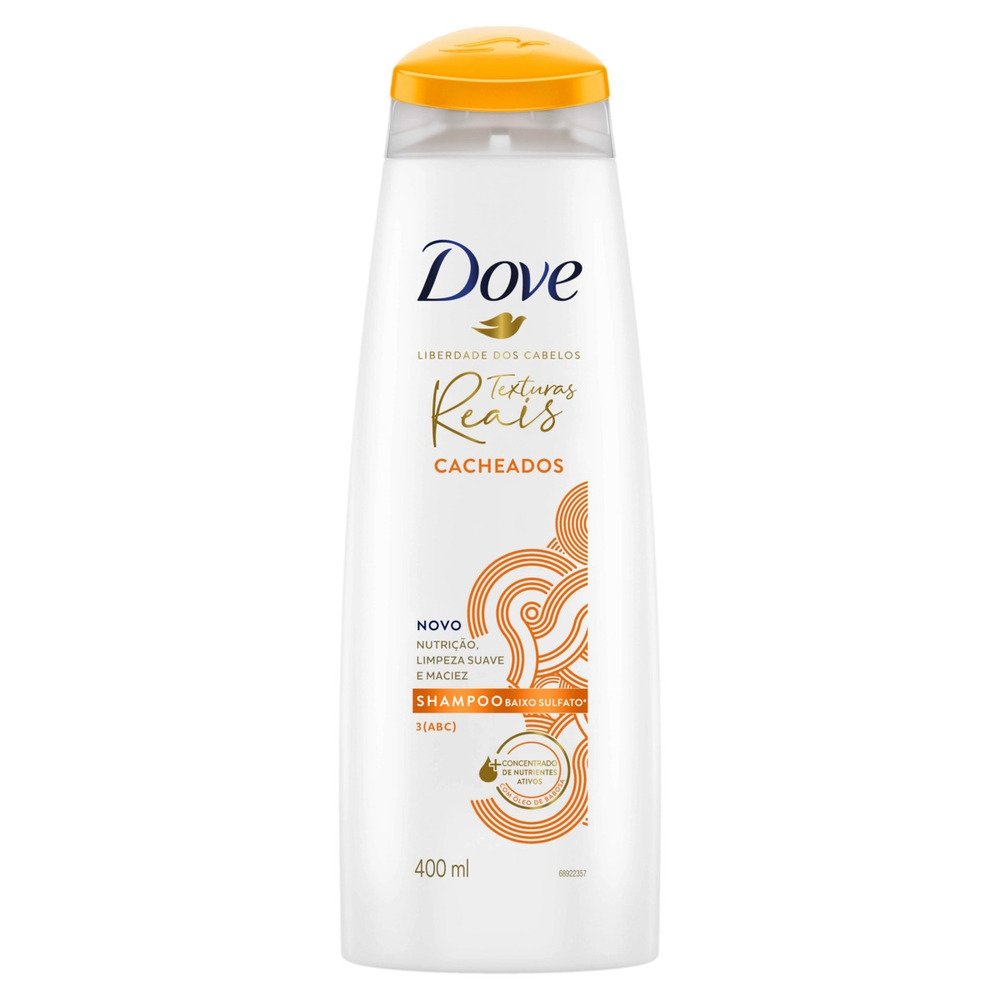 SHAMPOO DOVE TEXTURAS REAIS CABELOS CACHEADOS 400ML