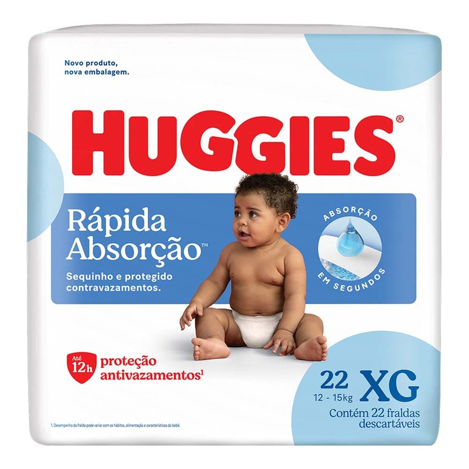 Fralda Huggies Tripla Proteção Jumbo Xg Com 22