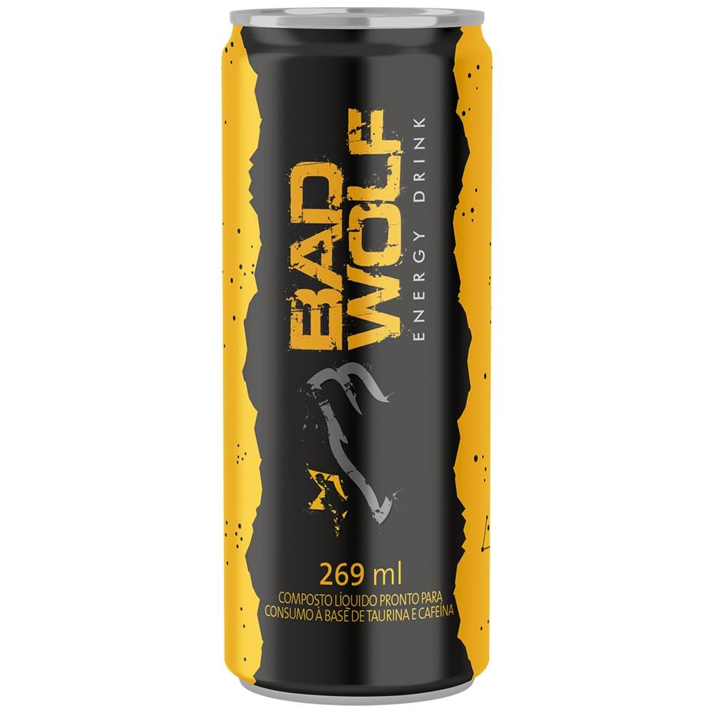 Energetico Bad Wolf Original 269Ml Lata Com 06 Unidades