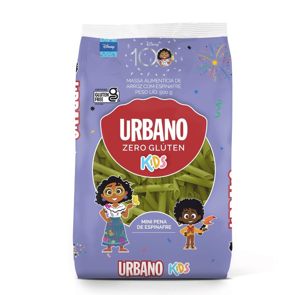 Macarrão de Arroz Urbano Kids Mini Pena de Espenafre Embalagem 25X500 Gr