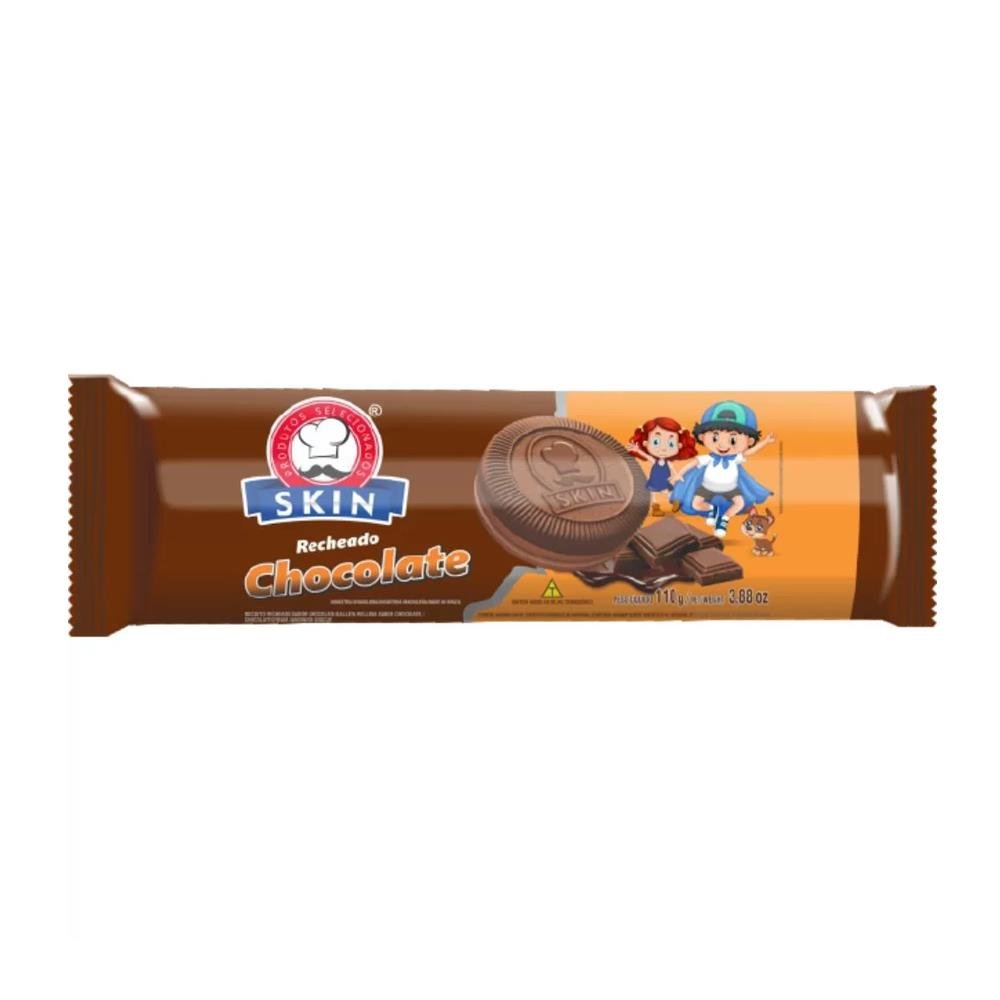 Biscoito Recheado Skin Chocolate 110g
