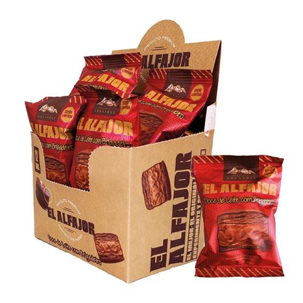 Alfajor de Chocolate ao Leite com Brigadeiro Los Andes 12x40g