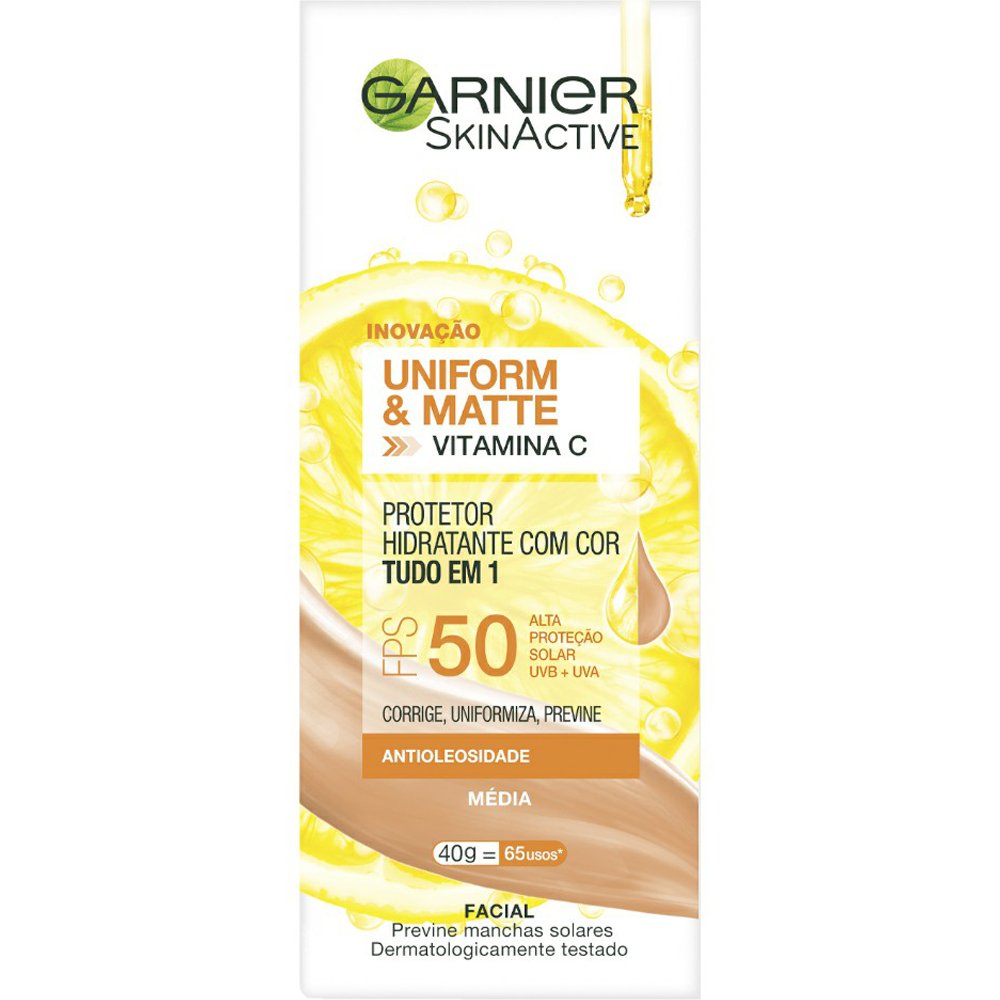 Protetor Hidratante Facial Garnier Fps50 Media 40g