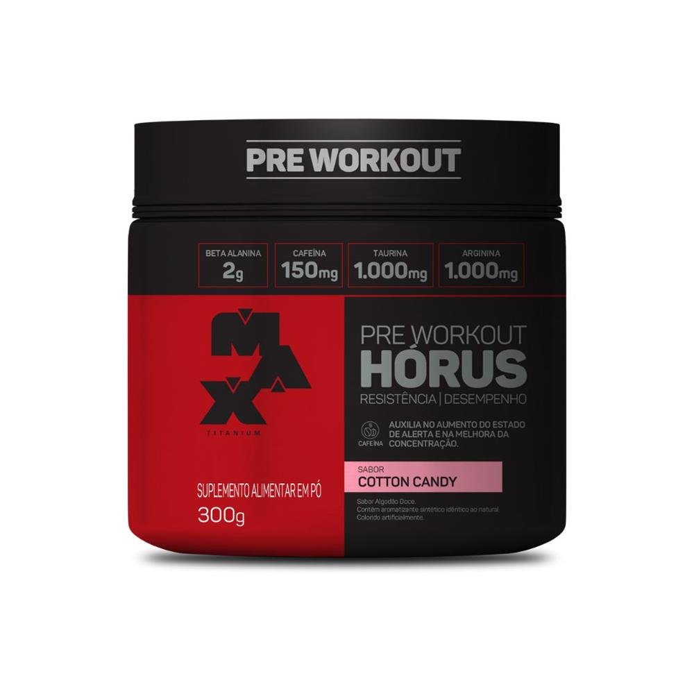 Pré Treino Hórus Pote 300g Cotton Candy