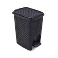 Lixeira 7,0L Plastico C/Pedal Preto Toyplast