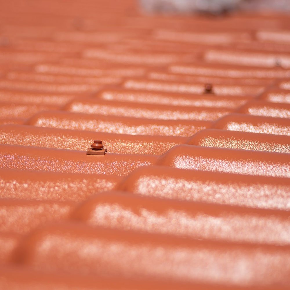 Telha PVC Colonial Afort Cerâmica/Terracota 2,30 x 0,86m 5 Ondas