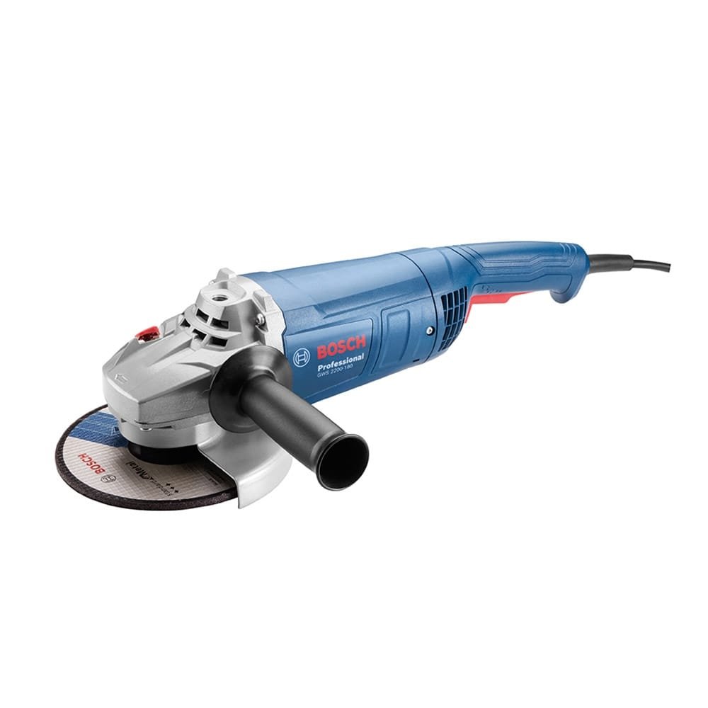 Esmerilhadeira Angular Bosch GWS 2200-180, 7P, 2200W, Azul, 220V