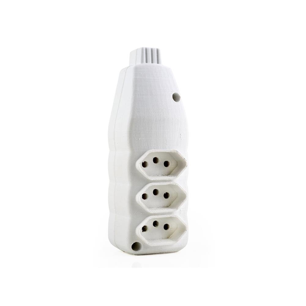Tomada Barra Tripla Branca 2P+T 20A Fc