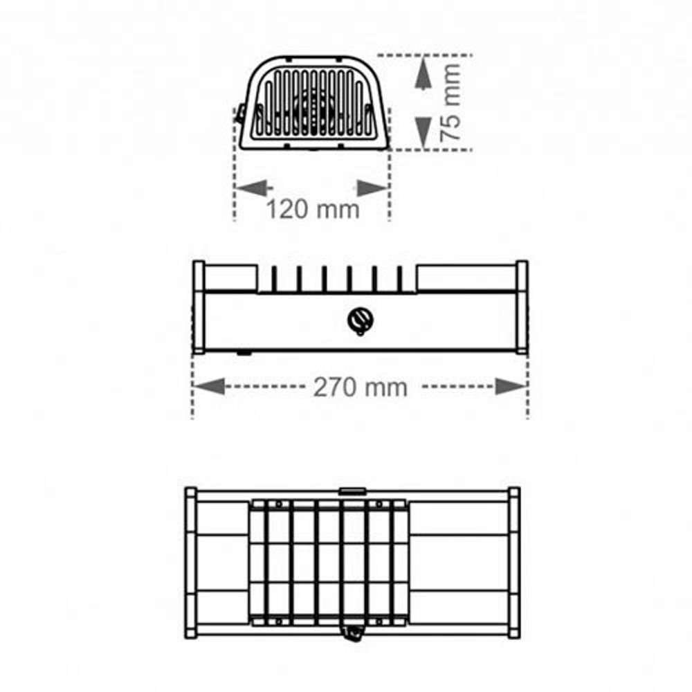 Luminária De Sobrepor Compacta Para Teto E-27 Ta 6 Branca Taschibra