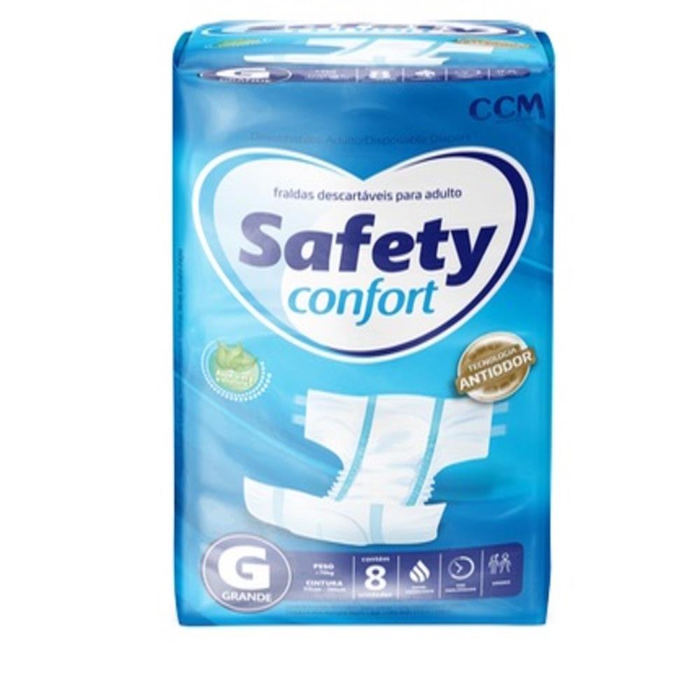 Fraldas Safety Confort Regular G 8X8