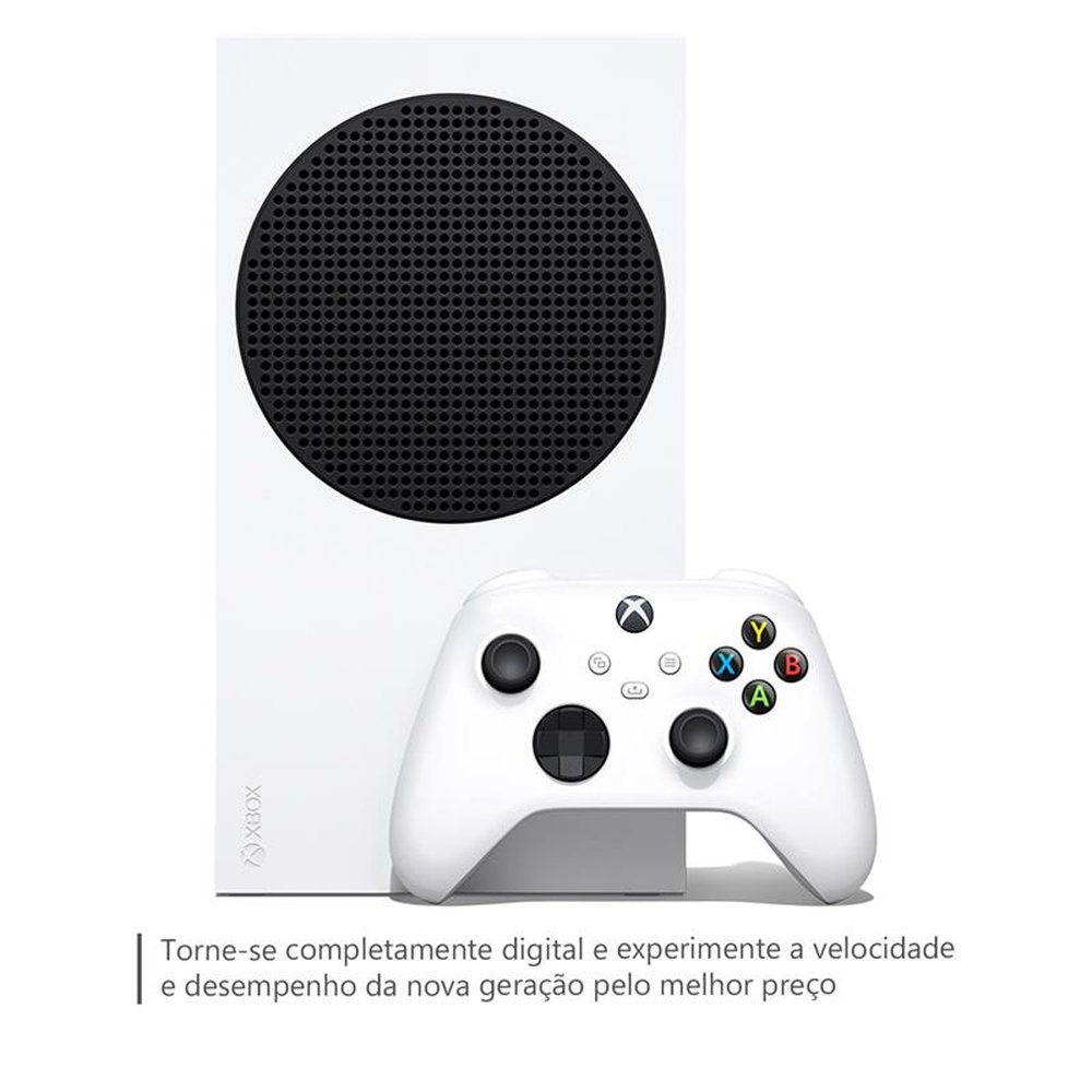 Console Xbox Series S Pacote Fortnite, Rocket League e Fall Guys