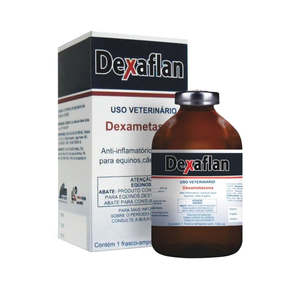 Dexaflan Anti-Inflamatório Lema Dexametasona Injetável 100ml