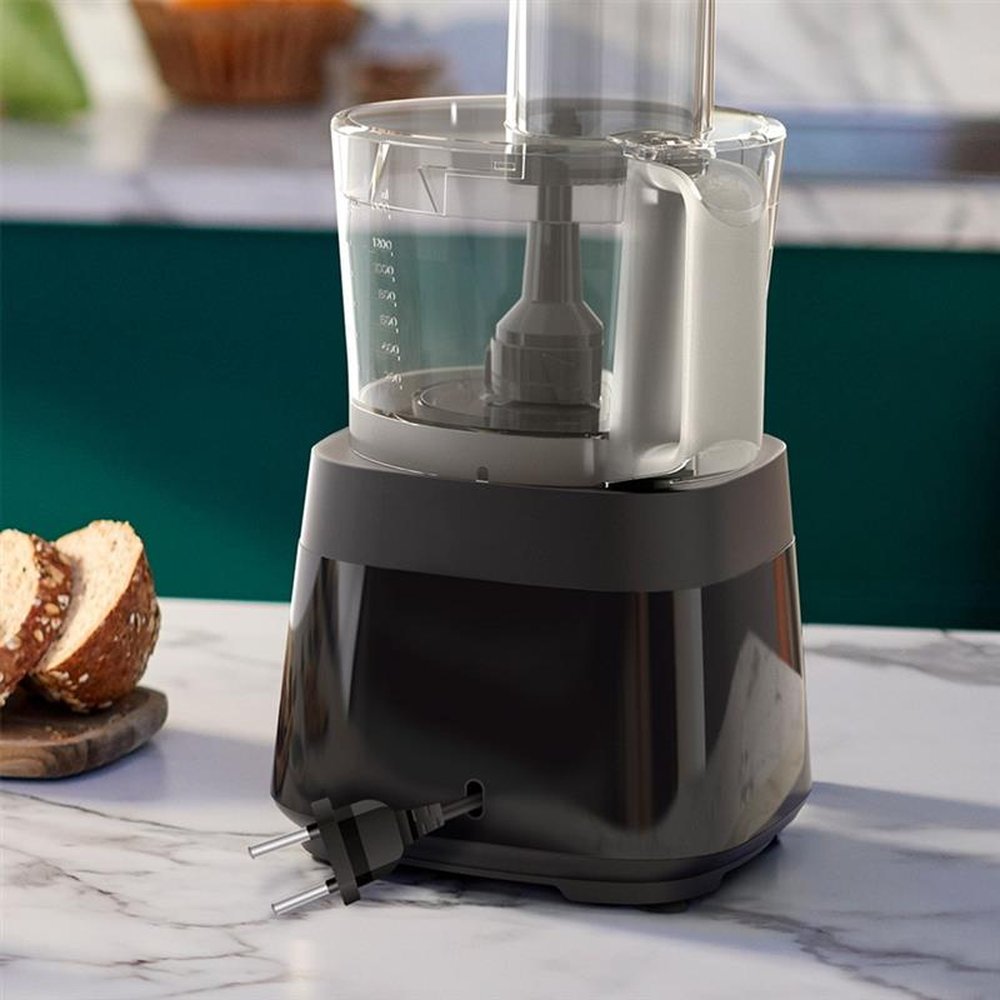 Multiprocessador Philips Walita RI7302 PowerChop 750 Plus | 6 Acessórios, 2 Velocidades, 750W Preto, 110V