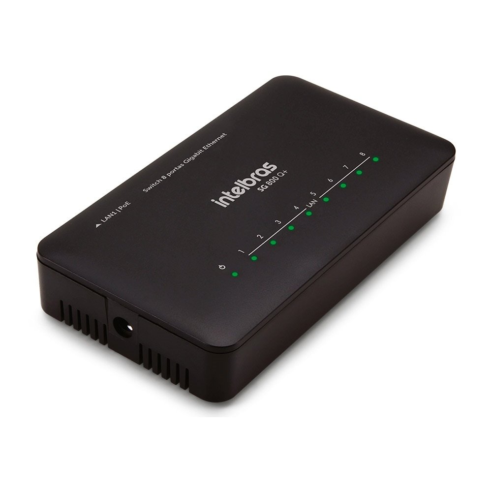 Switch Intelbras SG 800 Q+, 8 Portas, Preto