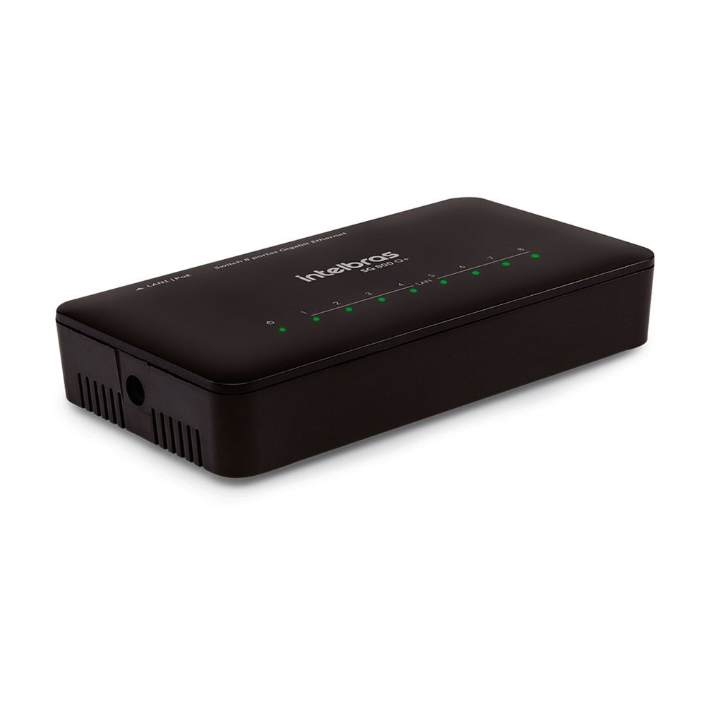 Switch Intelbras SG 800 Q+, 8 Portas, Preto