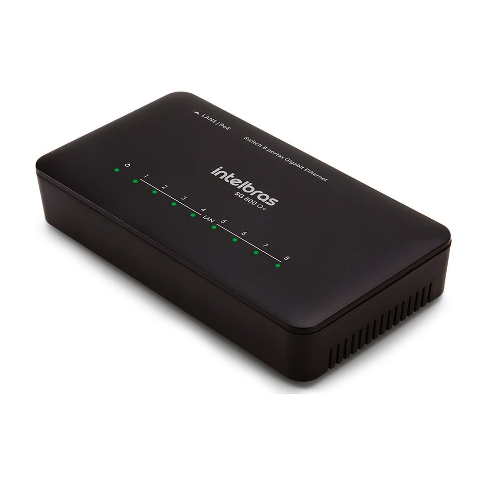 Switch Intelbras SG 800 Q+, 8 Portas, Preto